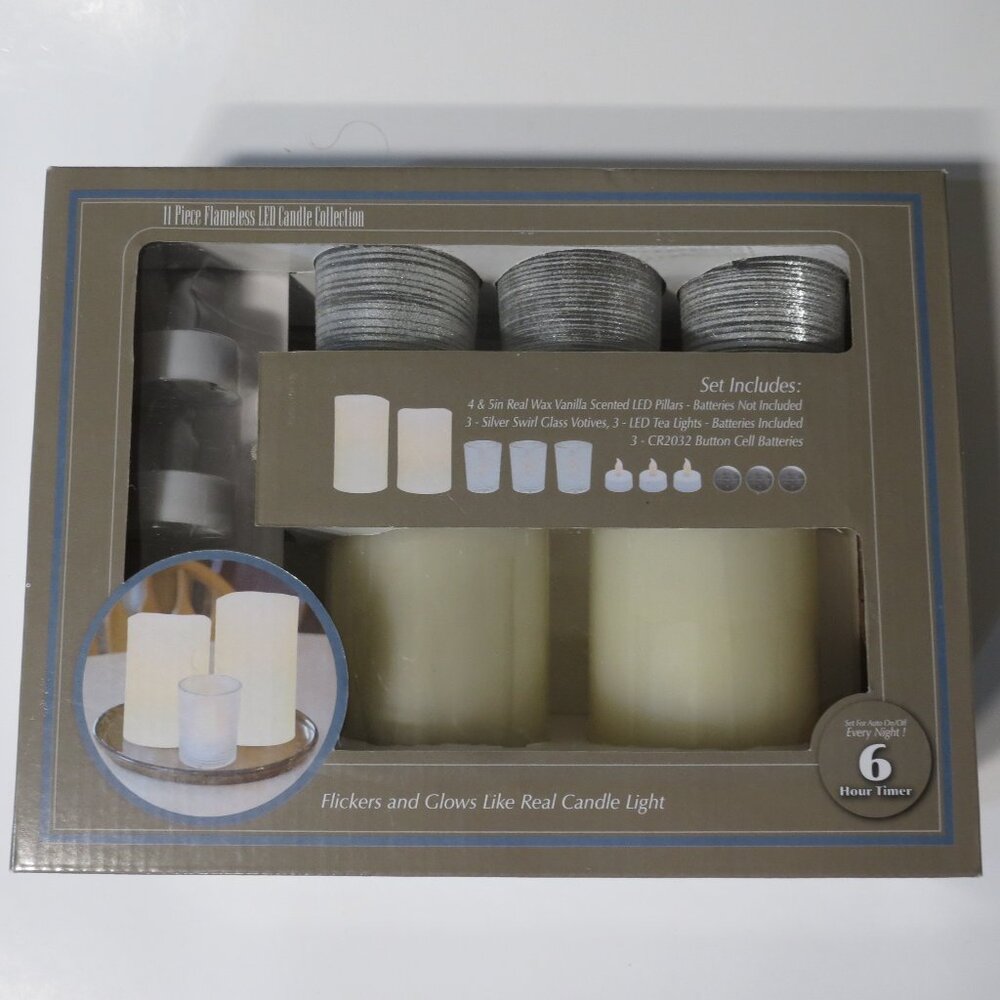 Kohl's Cream Candle Set with Elegant Holders